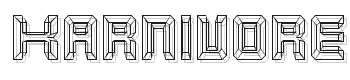 Karnivore-Blue font